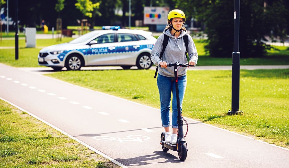 Policyjne działania prewencyjne „Hulajnogi elektryczne” – razem dbajmy o bezpieczeństwo