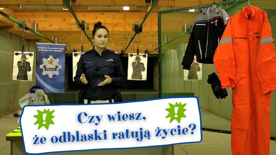 NIE BĄDŹ MROCZNY – BĄDŹ WIDOCZNY. PAMIĘTAJ, ŻE ODBLASKI RATUJĄ ŻYCIE