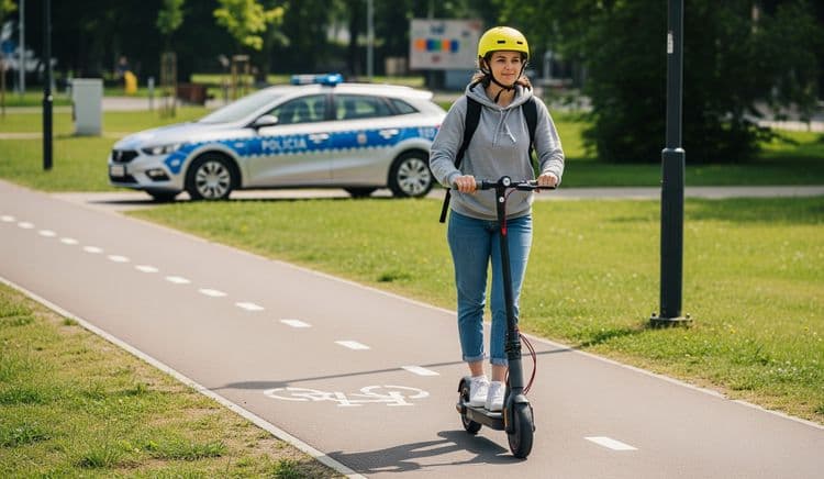Policyjne działania prewencyjne „Hulajnogi elektryczne” – razem dbajmy o bezpieczeństwo