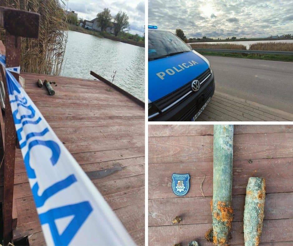 Niebezpieczne znalezisko w jeziorze